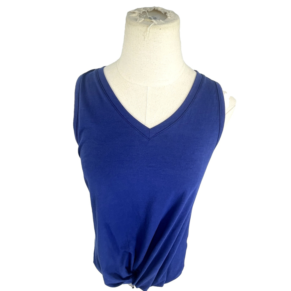 New Fresh Produce Tank‎ Top Womens XS Blue Moonlight Sleeveless Knot Front  Noa - Picture 11 of 13